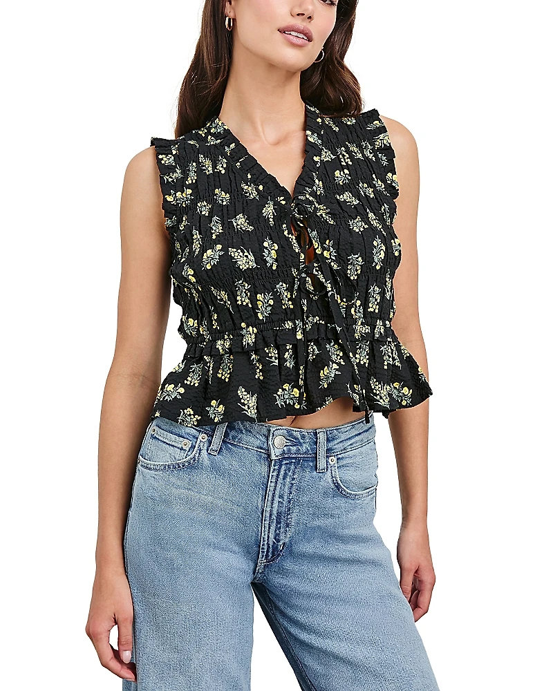 Rails Martine Crinkled Cropped Top