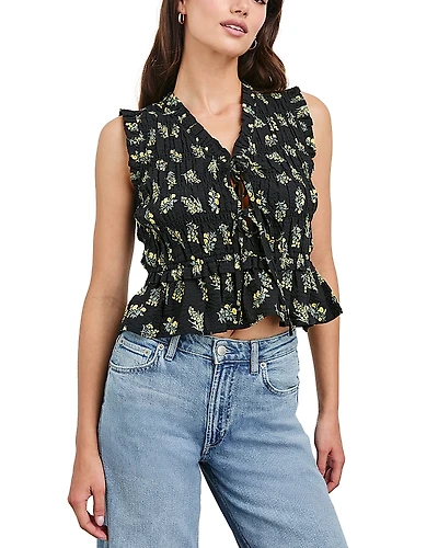 Rails Martine Crinkled Cropped Top