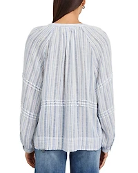 Frances Relaxed Fit Linen Peasant Top