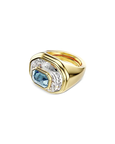 Swarovski Chroma Octagon Cut Crystal Cocktail Ring