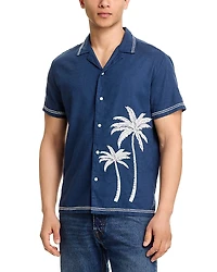 Rails Gibson Embroidered Palm Short Sleeve Shirt