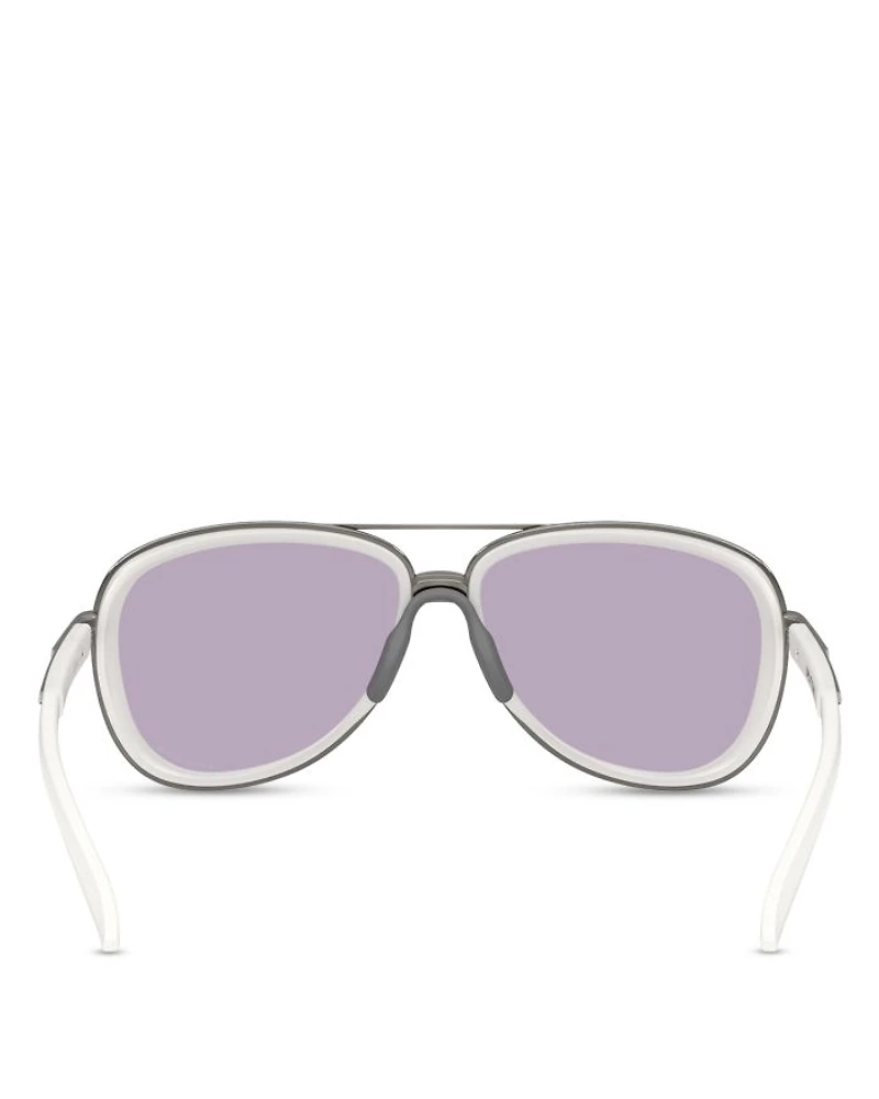 Split Time Aviator Sunglasses, 58mm