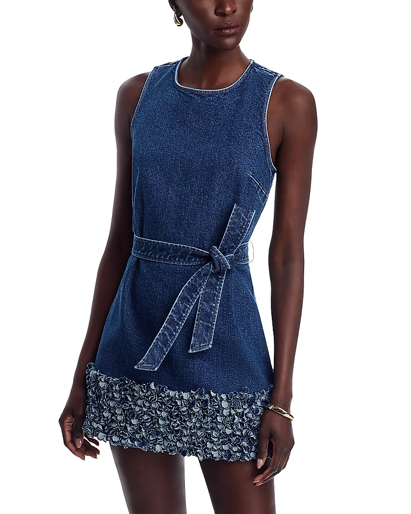 Cinq a Sept Petal Mindie Denim Mini Dress