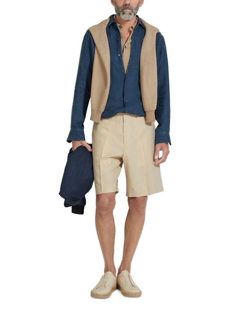 Oasi Lino Regular Fit Linen Shirt