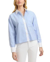 Foxcroft Marina Long Sleeve Cavalry Cotton Shirt