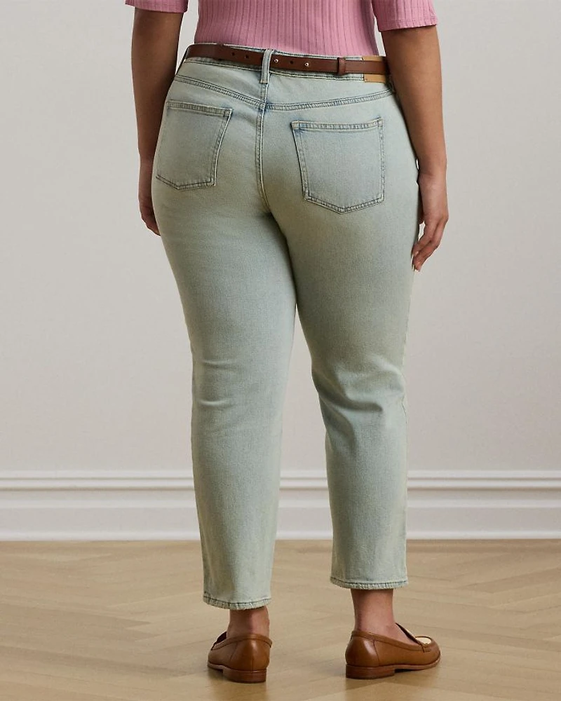 Mid Rise Straight Ankle Jean Stella Wash