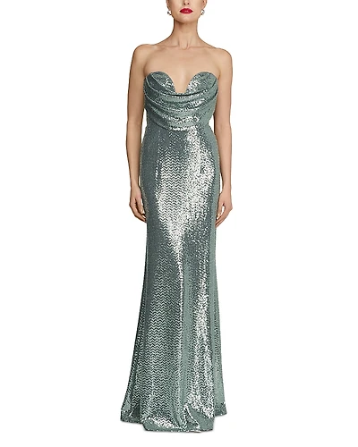 Halston Juliette Disco Jersey Gown
