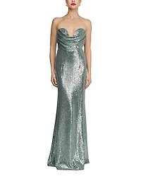Halston Juliette Disco Jersey Gown
