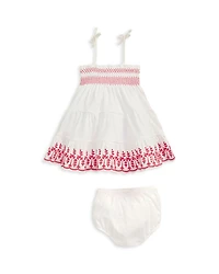 Girls' Eyelet Cotton Jersey Dress & Bloomer - Baby