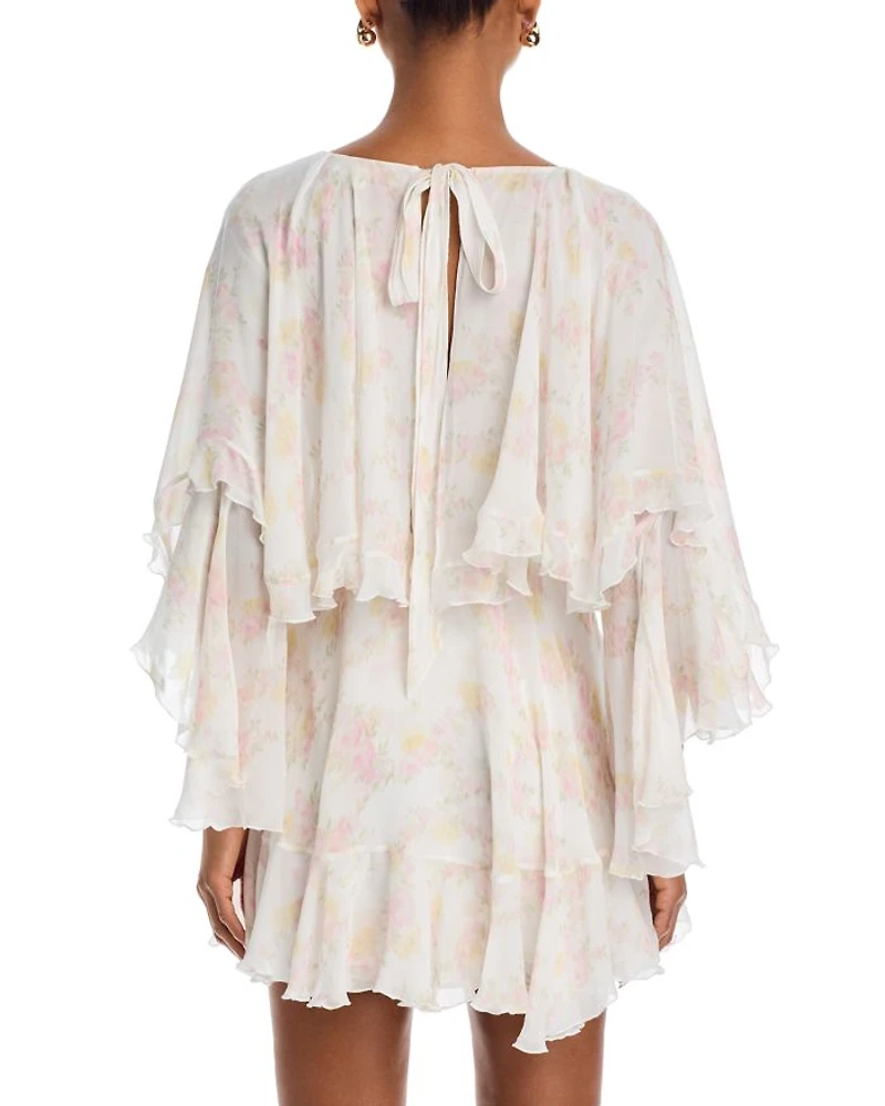Avaline Floral Ruffle Layered Dress