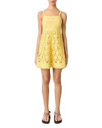 Crochet Strappy Mini Dress