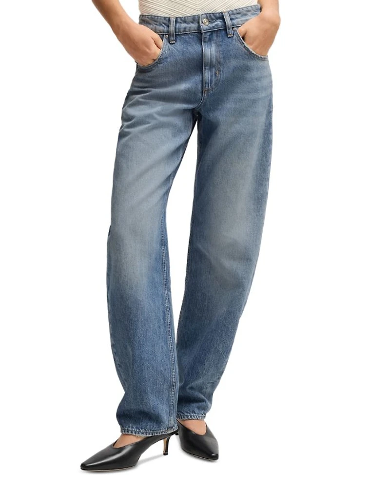 Daelya Straight Jeans Open Bu