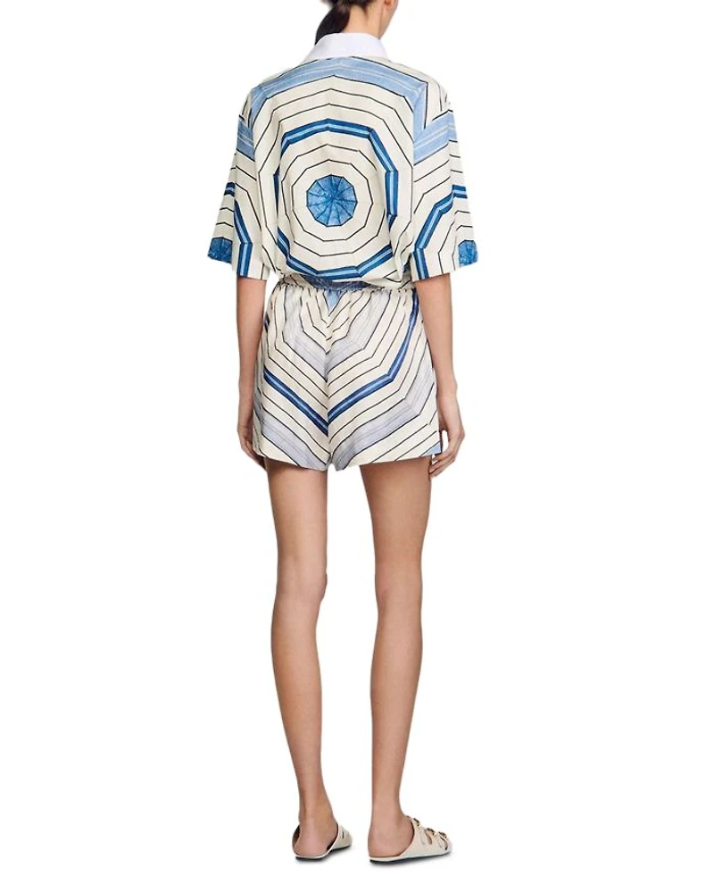 Spiral Motif Shorts