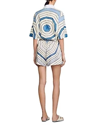 Spiral Motif Shorts