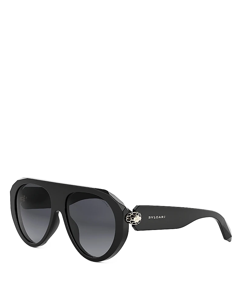 Bvlgari Serpenti Forever Pilot Sunglasses, 56mm
