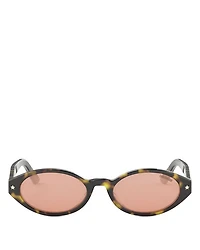 DiorPacific R1I Oval Sunglasses, 52mm