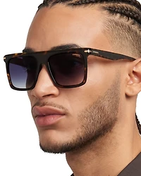 Rectangle Flat Top Sunglasses, 56mm