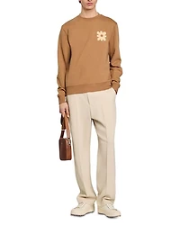 Sweatshirt With Flower Patch