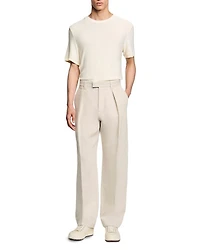Wide Leg Trousers With Creases