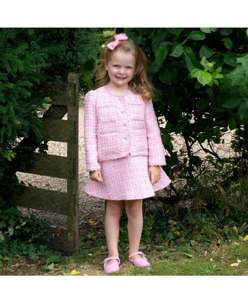 Girls' Tweed Jacket and Skirt Set - Little Kid, Big Kid