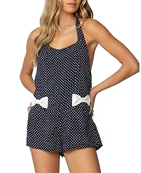 Edikted Lena Polka Dot Halter Neck Romper