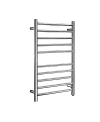 Pursonic 10 bar Stainless Steel Wall Mounted Electric Towel Warmer