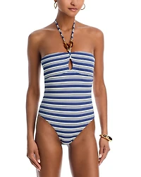 Halter Bandeau One Piece Swimsuit - Exclusive