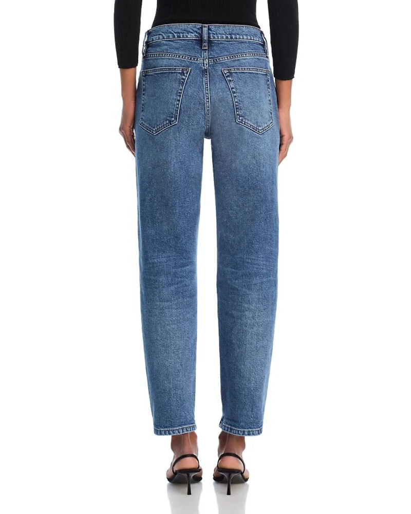 The Borrowed High Rise Ankle Slim Straight Jeans Famous