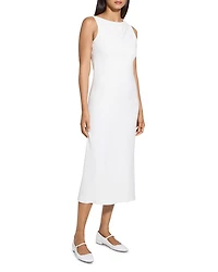 Shoulder Draped Midi Dress