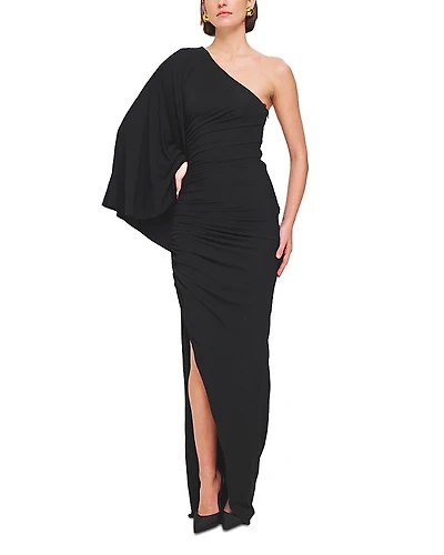 Ronny Kobo Kallista One Shoulder Slit Dress