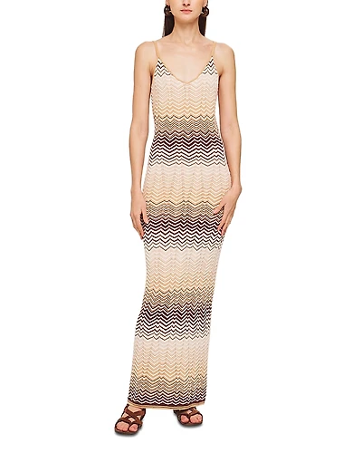 Ronny Kobo Vuolo Wavy Knit Dress