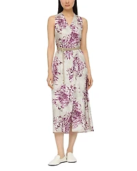 Lafayette 148 New York Silk Floral Button Front Dress