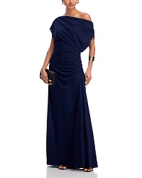 Off-the-Shoulder Ruched Jersey Gown - Exclusive