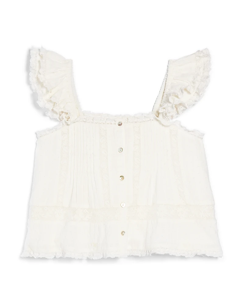 LoveShackFancy Girls' Norabel Top - Big Kid