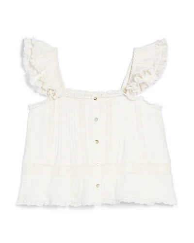 LoveShackFancy Girls' Norabel Top - Big Kid
