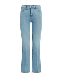 The Molly Petite High Rise Flare Jeans Riveting