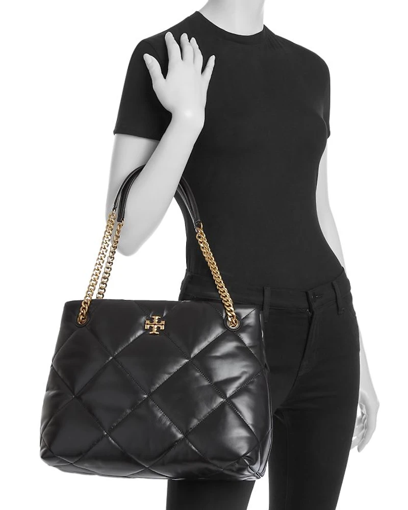 Kira Diamond Quilt Leather Tote