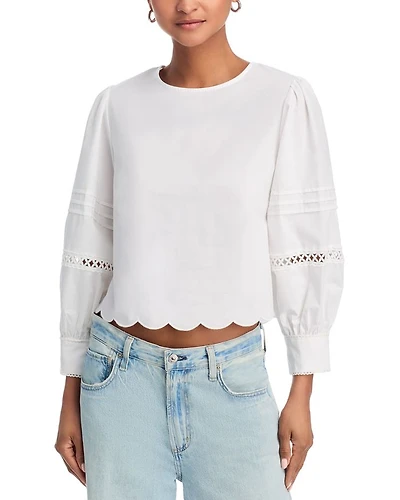 Alissa Broiderie Top