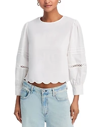 Alissa Broiderie Top