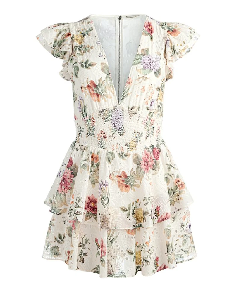 Kessie Ruffle Sleeve Romper