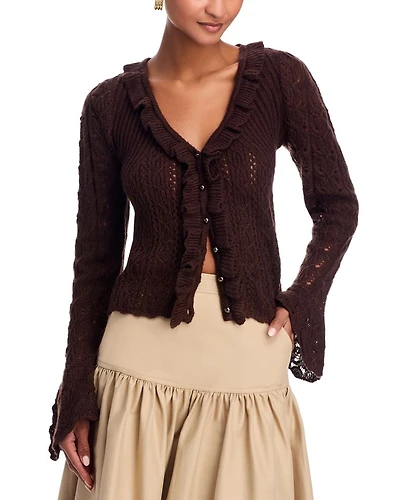 V Neck Cardigan Sweater