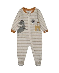 Deux par Deux Boys' Printed Organic Cotton One-Piece Pajama