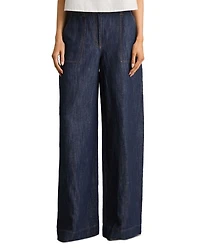 Wide Leg Linen Blend Pants