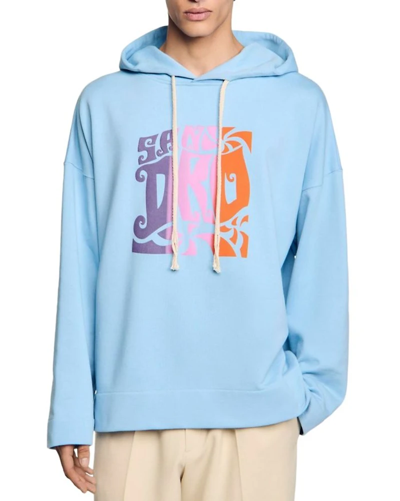 Graphic Oversized Pullover Hoodie