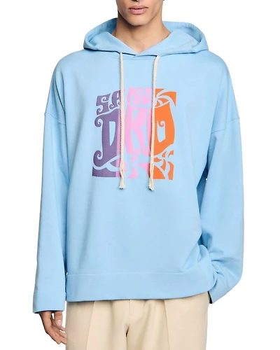 Graphic Oversized Pullover Hoodie