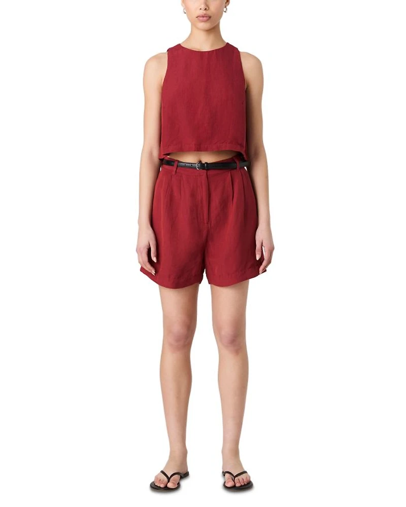 Birdie Linen Blend Walking Shorts