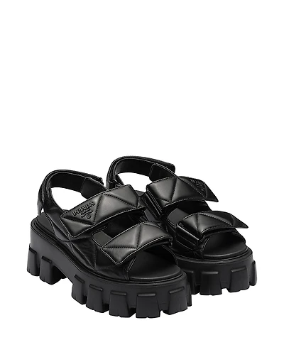 Prada Women's Monolith Nappa Leather Sandals