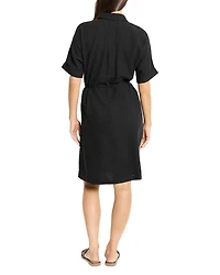 Rumba Linen Blend Belted Dress