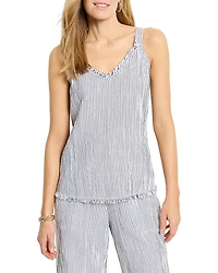 Nic+Zoe Pin Stripe Gauze Tank Top