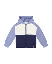 Deux par Deux Boys' French Terry Full Zip Hoodie Sweatshirt- Little Kid